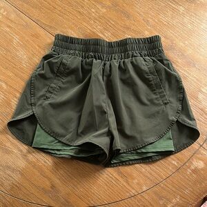 Hunter Green Women's Athletic Shorts